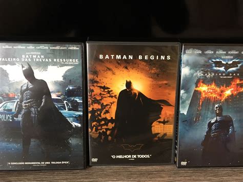 Dvds Batman O Cavaleiro Das Trevas Trilogia Filme e Série Usado