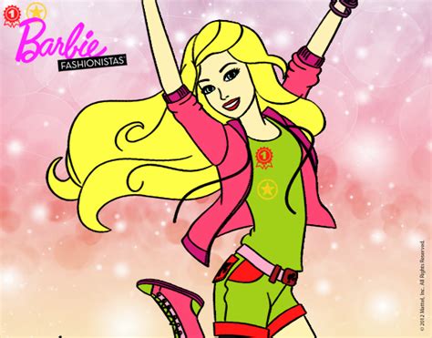 Dibujo de barbie fashionista pintado por en Dibujos net el día 12 11 16