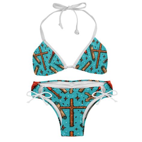 Mind Car Swimsuit Bikini Set With Detachable Sponge And Adjustable Strap Two Pack For Beach