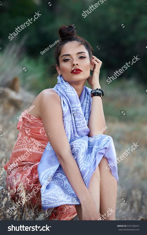 Fashion Portrait Beautiful Sexy Female Brunette Stock Photo Edit Now