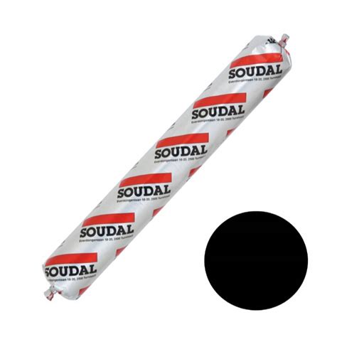 SOUDAL SILIRUB SILIKON KLEJ DO FOLII MEMBRAN EPDM CZARNY 600ml 34 85