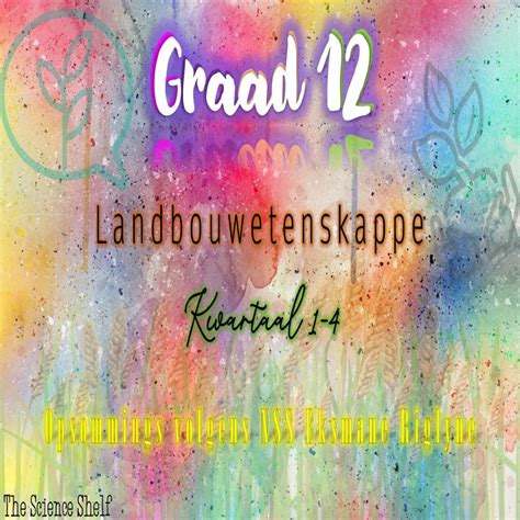 Landbouwetenskappe Graad 12 Slideshows Kwartaal 1 Tot 4 Teacha