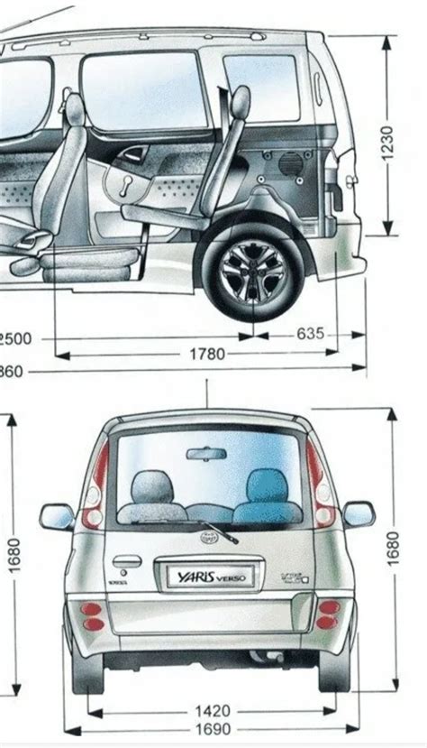 Размеры багажника Тоета Функарго.(Салона Фунтика) . — Toyota Funcargo ...
