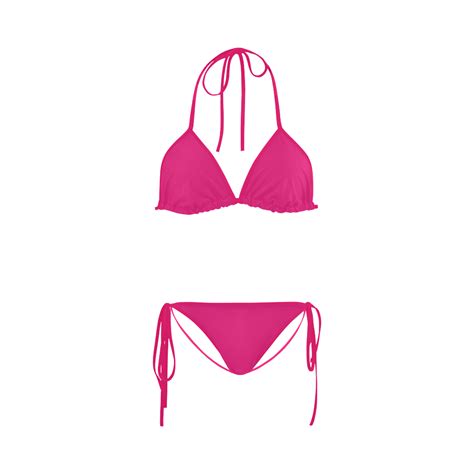 Solid Magenta Custom Bikini Swimsuit ID D