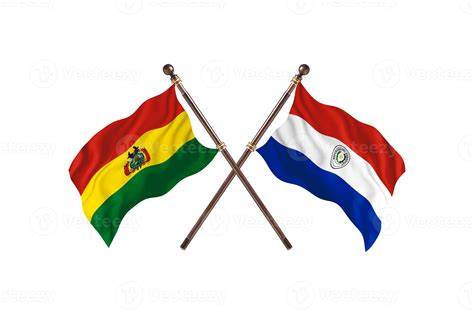 Bolivia versus Paraguay Two Country Flags 13983921 Stock Photo at Vecteezy