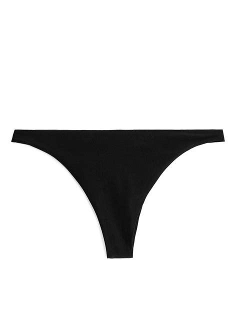 Brazilian Thong Bikini Bottom Black Women ARKET DK