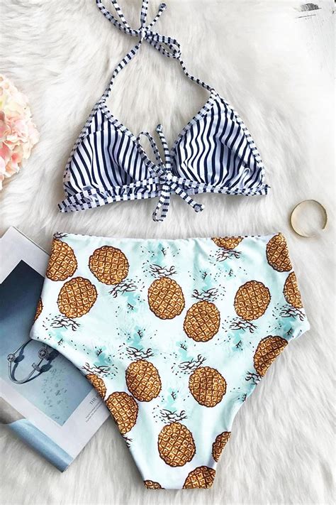 Call Me Pineapple Reversible Bikini Set