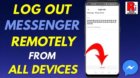 How To Logout Of Facebook Messenger Remotely From All Devices Youtube