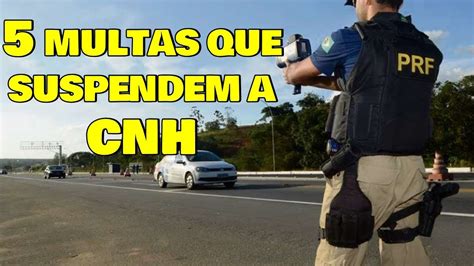 Multas Que Suspendem A Cnh - 5 MULTAS que suspendem a carteira de habilitação (CNH) IMEDIATAMENTE ...