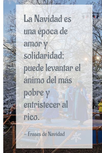 La Navidad es una época de amor y solidaridad puede levantar el ánimo