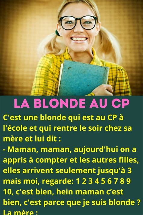 La Blonde Au CP Humor