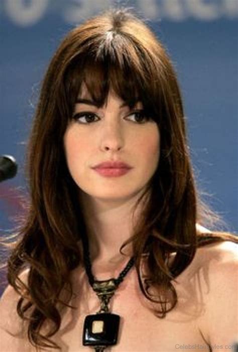 Anne Hathaway Nice Bangs Hairstyle Anne Hathaway Hair Beauty