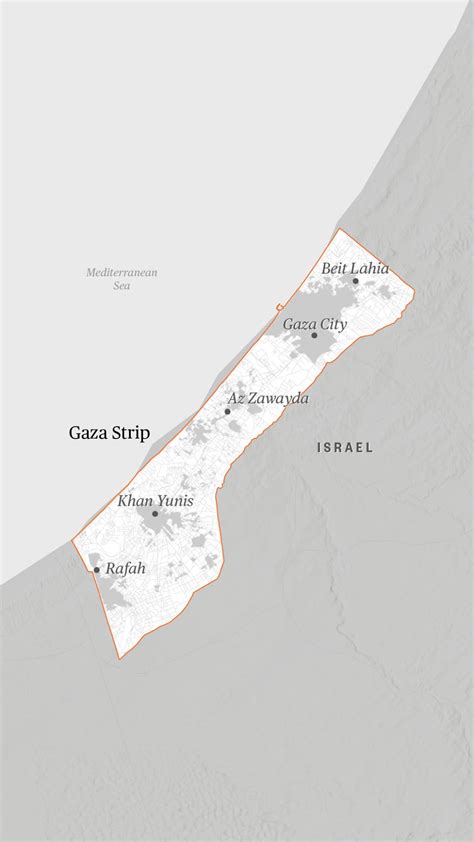 Gaza Strip map: How density matters in the Israel-Hamas conflict