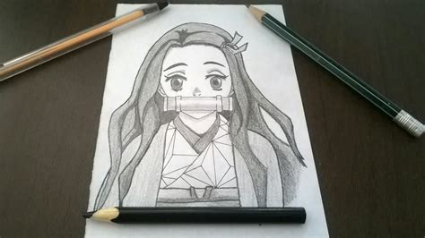 Como Dibujar A Nezuko Kamado Con Lápiz How To Draw Nezuko Kamado