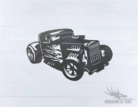 Classic Hot Rod Design 11 Dxf Download — Dragondxf