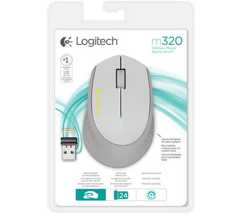 LOGITECH M320 Wireless Optical Mouse - Silver Deals | PC World