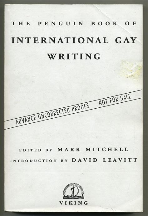 The Penguin Book Of International Gay Writing By Mitchell Mark Edited By Near Fine Softcover