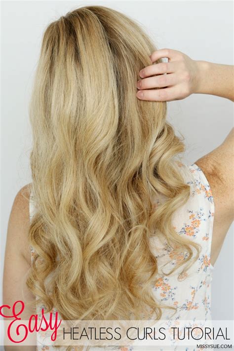 Haircare Cocktail for Heatless Curls | Missy Sue
