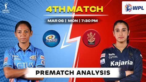 Mumbai Indians Women Vs Royal Challengers Bangalore Women 4th Match