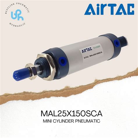 Jual Mal25x150 Airtac Mini Cylinder Pneumatic Mal25x150sca Mal25x150ca Shopee Indonesia