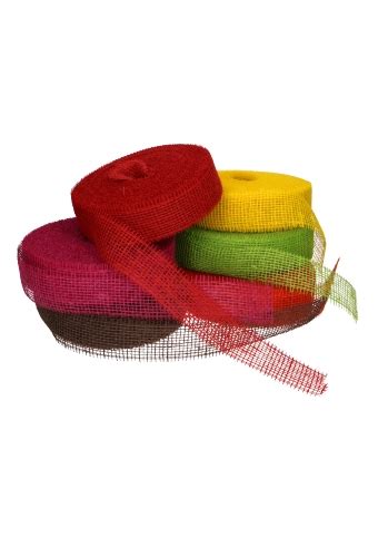 Geschenklint Jute Sizo Fuchsia 50mm X 40meter Eco Line Krabbendam