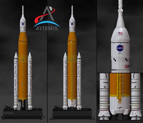 The Space Launch System Sls Nasa S Artemis I Moon Rocket With Platform