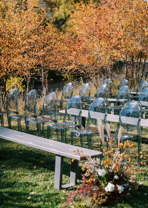 Outdoor Wedding Ceremony Seating Fall Wedding Ceremony Outdoor