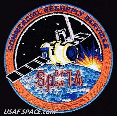 Authentic Spx Spacex Crs Nasa Commercial Iss Resupply Ab Emblem