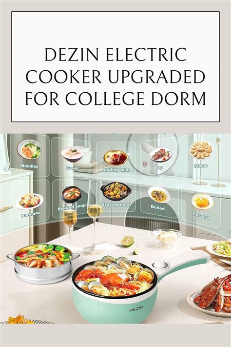 Dezin Hot Pot Electric Upgraded Non Stick Saut Pan Rapid Noodles Electric Pot L Mini