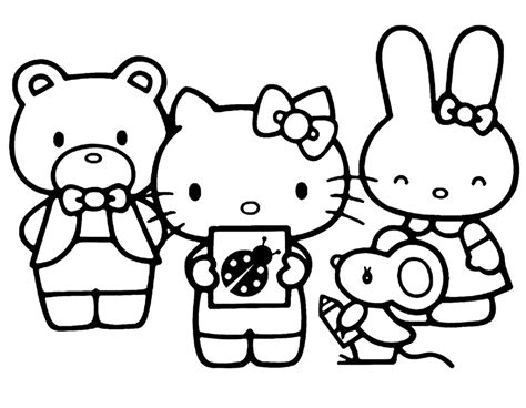 Gambar Mewarnai Anak Hello Kitty Mewarnai Paud Mewarna Buku 2023