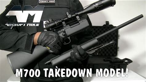 KJ WORKS M700 TAKEDOWN MODEL Airsoft Sniper Rifle Unboxing Review