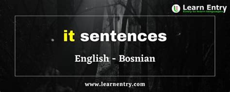 It sentences in Bosnian and English - Learn Entry