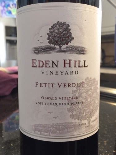 Eden Hill Vineyard Oswald Vineyard Petit Verdot Vivino US