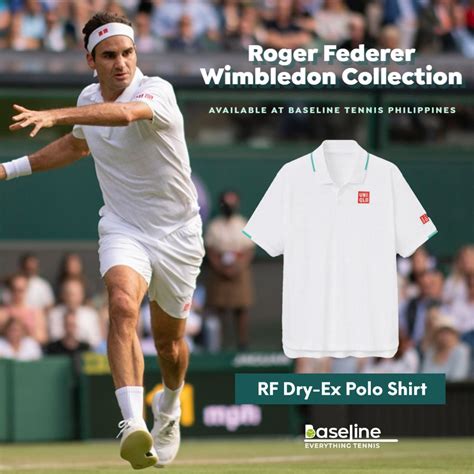 Original Uniqlo Rf Roger Federer Dry Ex Polo Shirt Wimbledon