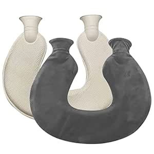 U Shaped Hot Water Bottle With Soft Cover L Neck Hot Water Bag Portable Hot Water Bottle For