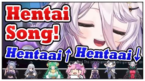 Henya Can T Stop Laughing At Vshojo Members Singing Hentai Song Youtube