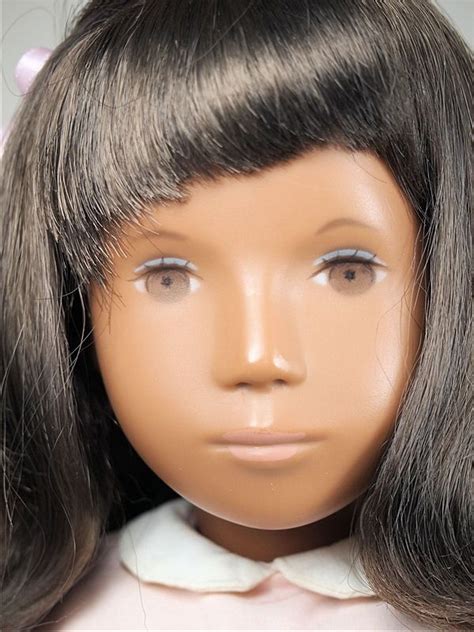 Close Up Of 15 Brunette Sasha Party Pink Doll United Kingdom 1969 By Trendon Sasha Doll