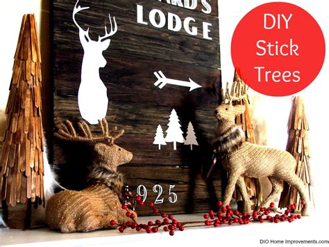 Diy Stick Trees 25 Days Of Christmas Tour Dio Home Improvements