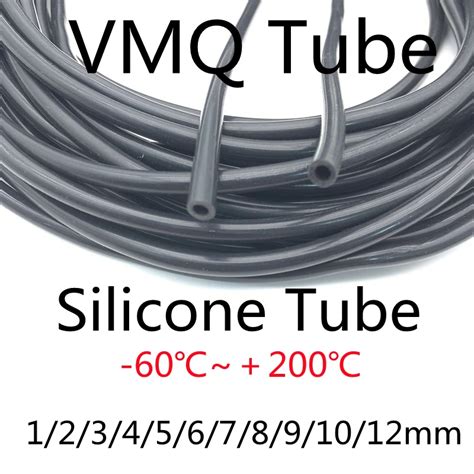 Tuyau Flexible Noir en Silicone et Caoutchouc Souple pour Pompe à Air d