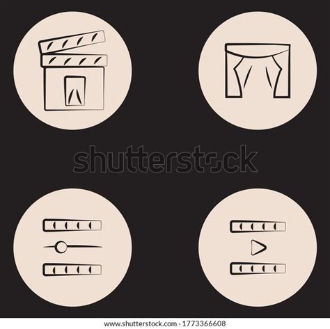Behind Scene Vector Illustration Stock Vector Royalty Free 1773366608