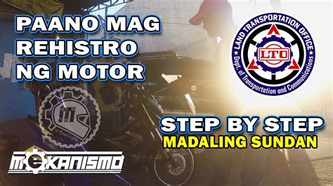 Paano Mag Pa Rehistro Ng Motor Lto Renewal Motorcycle