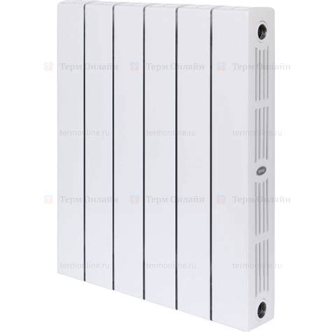 Радиатор биметаллический монолитный Rifar SUPReMO 500 6 секций белый ...