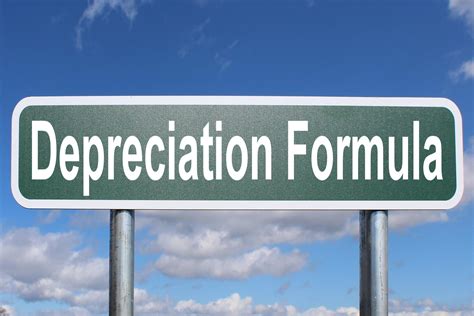 Depreciation Formula Free Of Charge Creative Commons Highway Sign Image