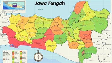 peta jawa tengah  nama kabupaten  kota hd