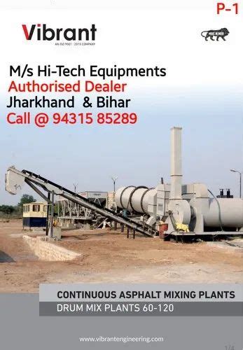 Automatic Hot Mix Plant Model Name Number Dm 50 Capacity 60 To 90 Tph At 5000000 In Ranchi