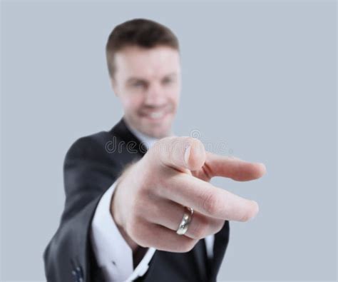 Handsome Man Points His Finger At You Stock Image Image Of Manager