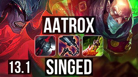 Aatrox Vs Singed Top M Mastery Games Dominating