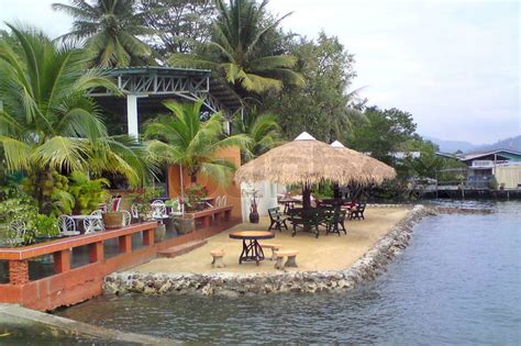 Cafe on the beach of tropical island - ... | Stock Photo | Colourbox
