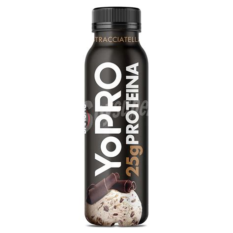 Yopro Danone Yogur líquido con proteínas sabor stracciatella yopro Vaso