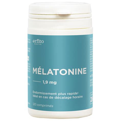 Mélatonine 1 9 mg 120 comprimés Orfito Onatera